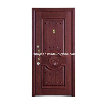 Стальная деревянная входная дверь (компания fxgm-А100)